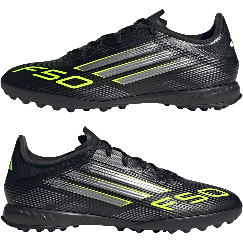 F50 League Turf, Adidas F50 League Turf in Core Black/Lucid Lemon/Core Black pair