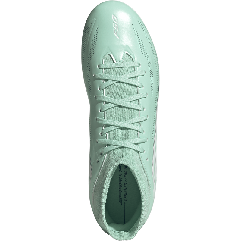 Women's F50 Sparkfusion Club FG/AG, Women's F50 Sparkfusion Club FG/MG in Clear Mint/Footwear White/Solar Purple top