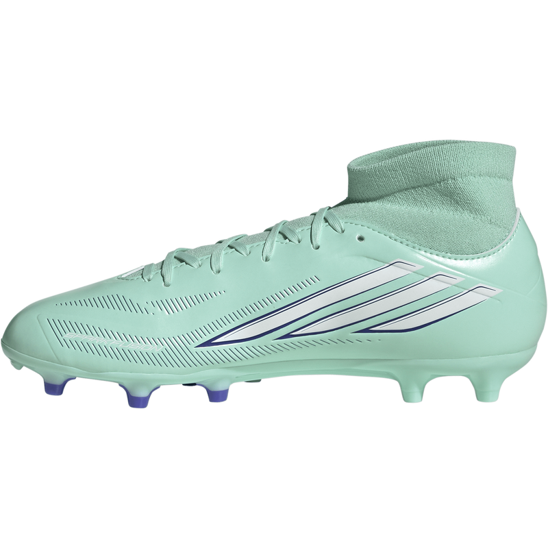Women's F50 Sparkfusion Club FG/AG, Women's F50 Sparkfusion Club FG/MG in Clear Mint/Footwear White/Solar Purple inside profile