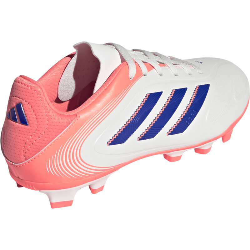 Youth Copa Pure III Club FG/MG, Adidas Youth Copa Pure III Club FG/MG in Off White/Lucid Blue/Signal Coral Back