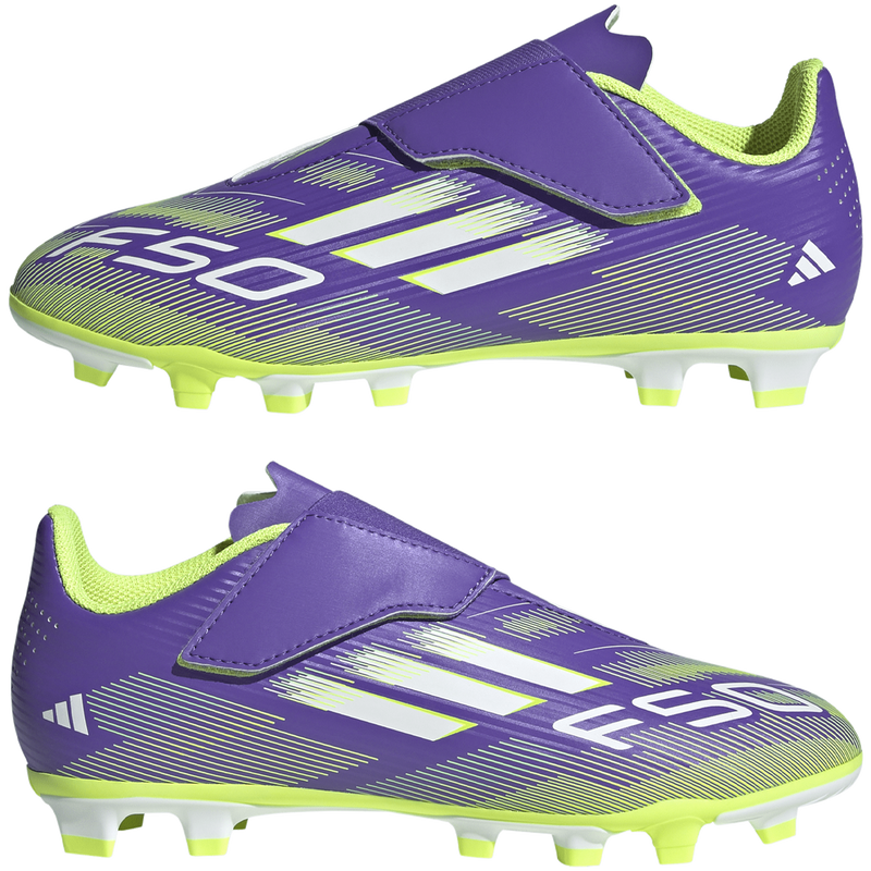 Youth F50 Club Velcro FG/MG, Adidas Youth F50 Club Velcro FG/MG Pair Outside