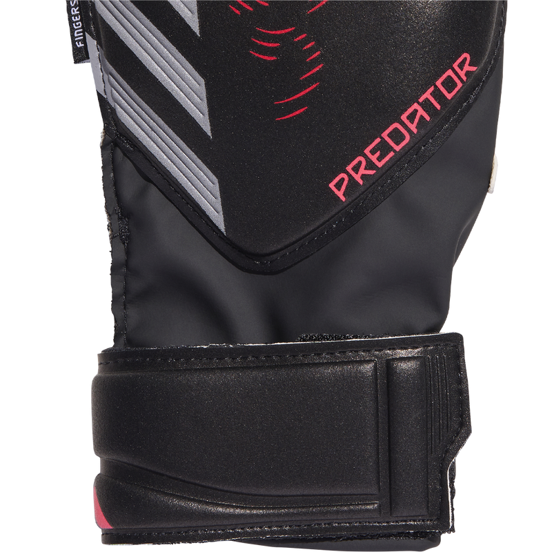Youth Predator Match Fingersave Goalkeeper Gloves, Adidas Youth Predator Match Fingersave Gloves wrist strap
