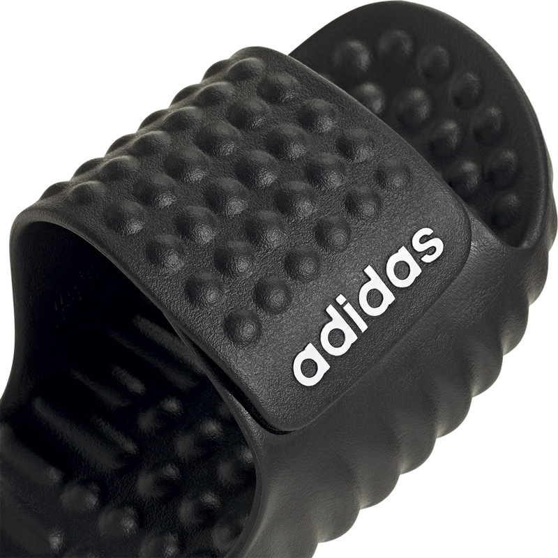 Men's Adissage 360Rec Slides, Adidas Men's Adissage 360Rec Slides in Core Black/Cloud White/Core Black right toe