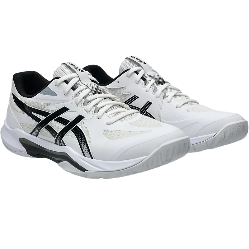 Men's Gel-Tactic 13, Asics Men's Gel-Tactic 13 in 100 White Black pair right