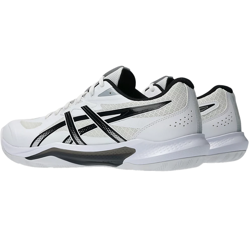 Men's Gel-Tactic 13, Asics Men's Gel-Tactic 13 in 100 White Black pair back