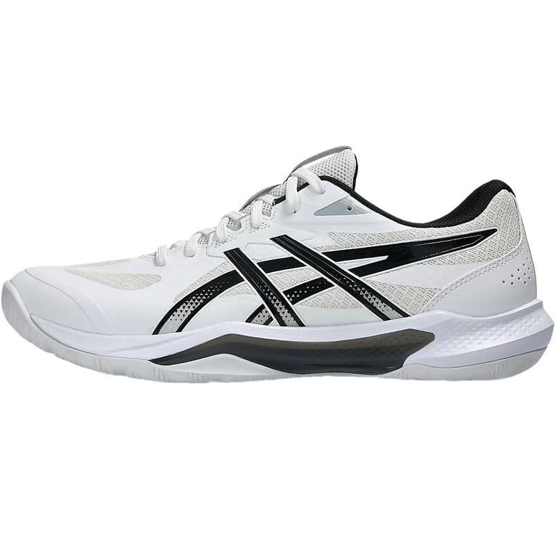 Men's Gel-Tactic 13, Asics Men's Gel-Tactic 13 in 100 White Black left profile