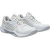 Asics Women's Gel-Tactic 13 in 100 White/Pure Silver pair right front