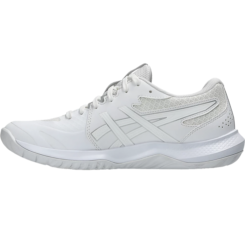 Women's Gel-Tactic 13, Asics Women's Gel-Tactic 13 in 100 White/Pure Silver inside right profile