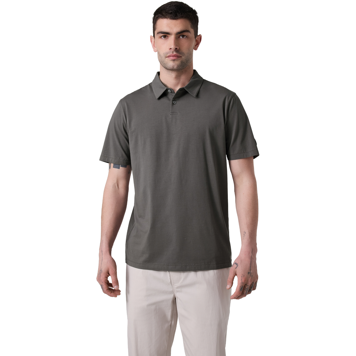 Men's Short Sleeve Feather Polo alternate view