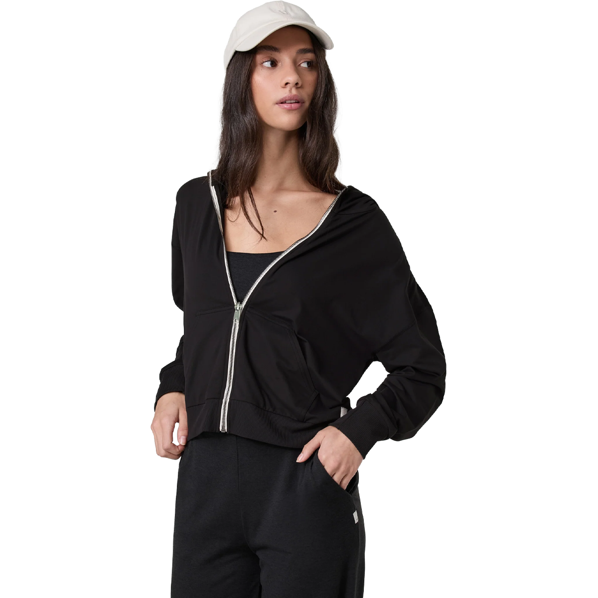 Women's Halo Modern Full Zip Hoodie alternate view