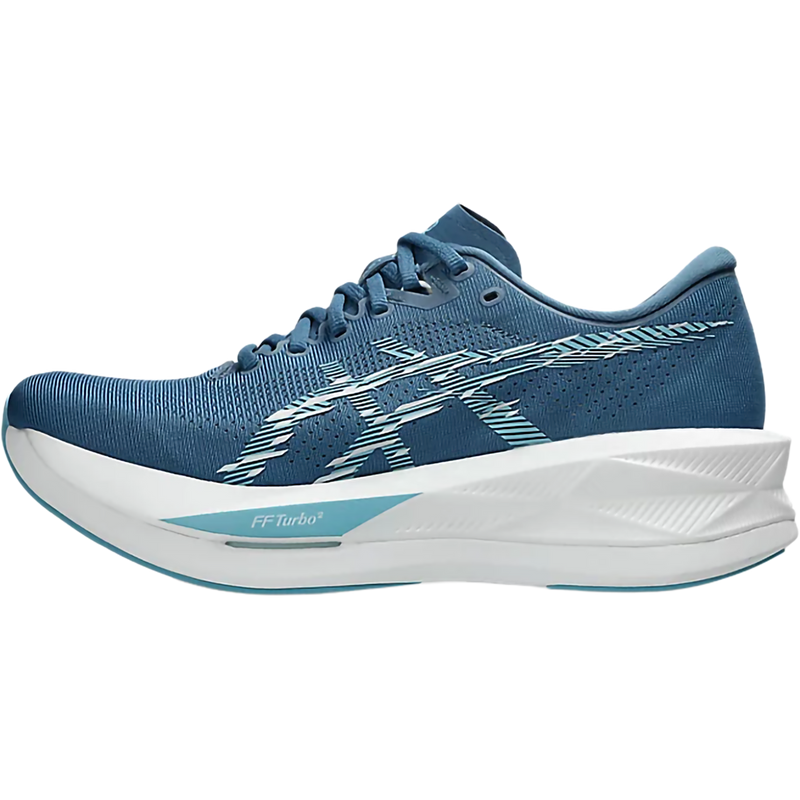 Men's SonicBlast, Asics Men's SonicBlast in 400-Winter Sea/Stillwater left profile
