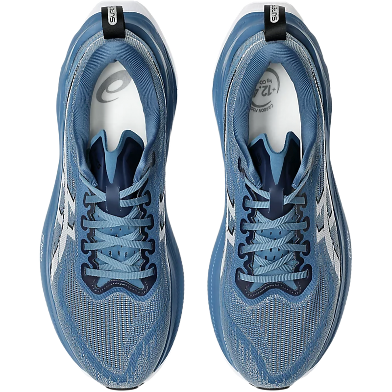 SuperBlast 2, Asics SuperBlast 2 in 402 Winter Sea/White pair top