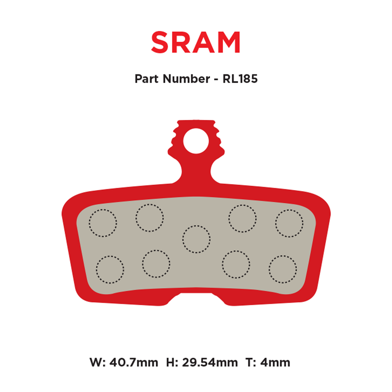 SRAM Code Red, MTX Braking RAM Code Red dimensions