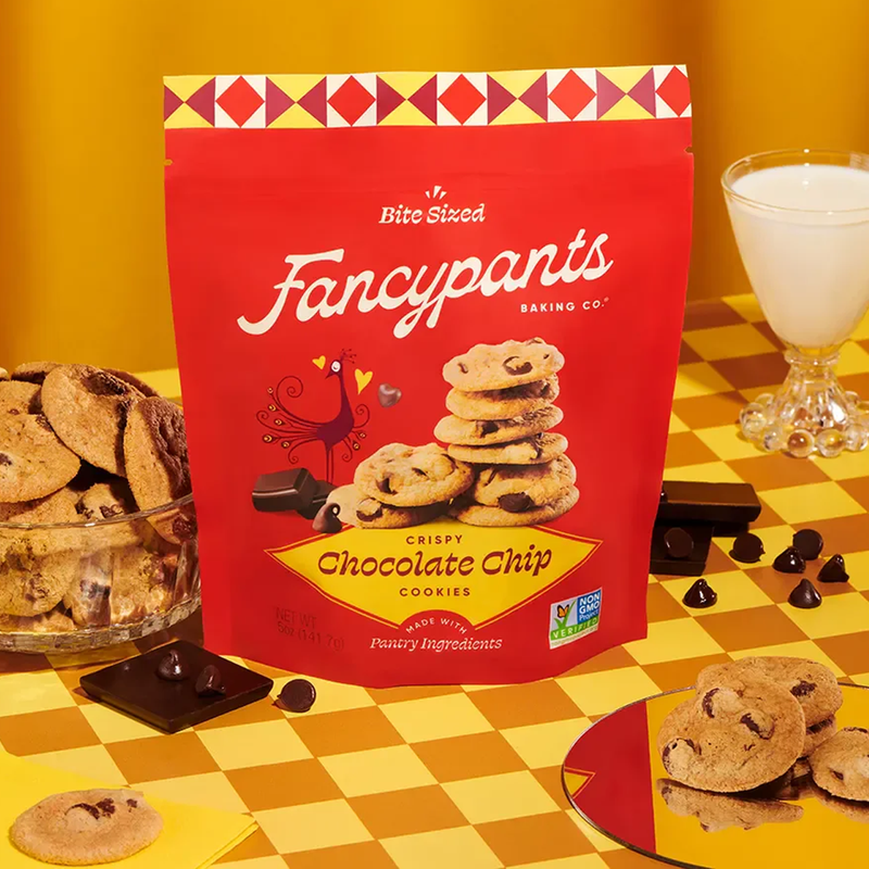Bite Sized Crispy Cookies 5 oz, Fancypants Baking Bite Sized Crispy Cookies 5 oz on plate