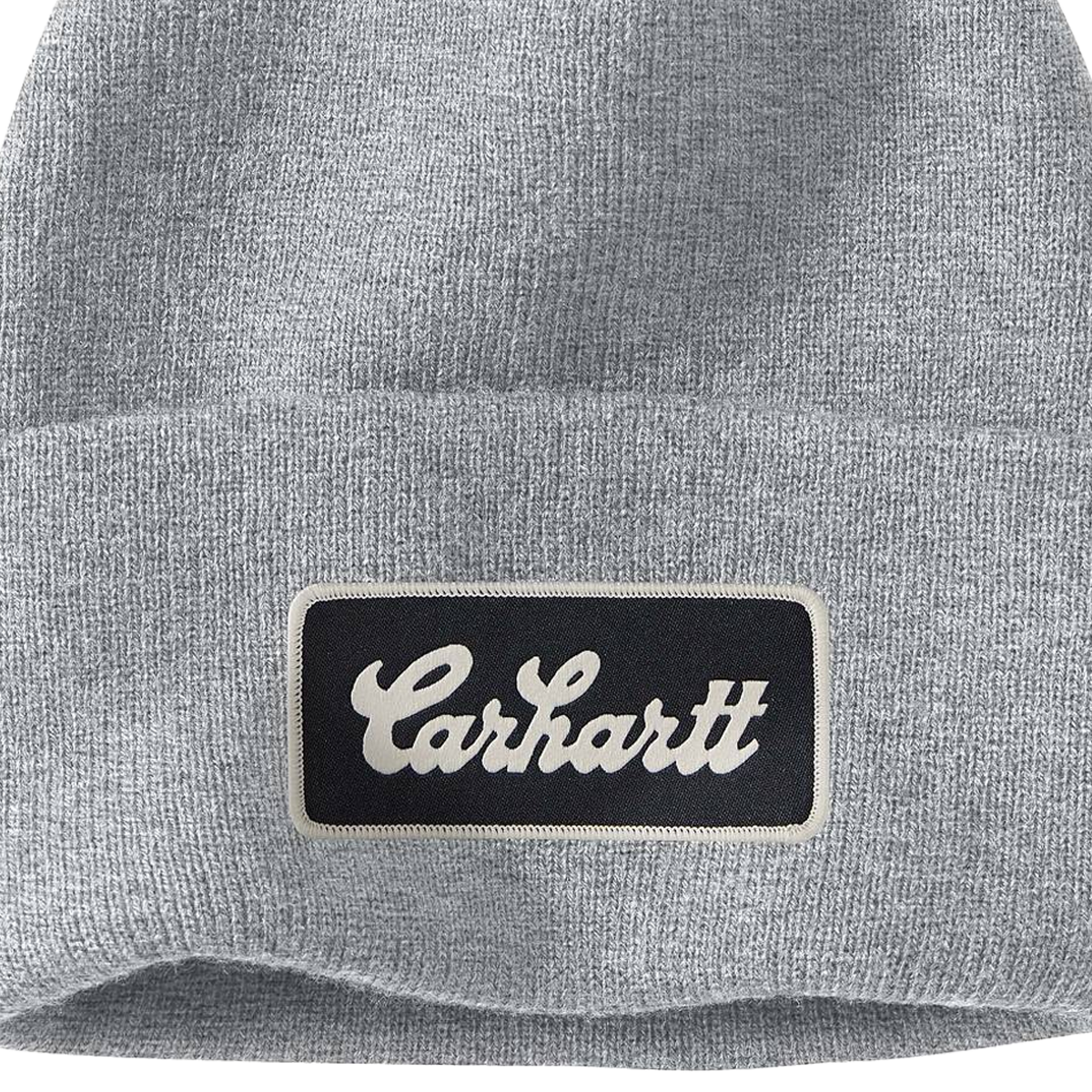 Knit Cuffed Script Patch Beanie alternate view