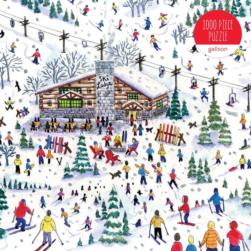 Michael Storrings Apres Ski 1000 Piece Puzzle, Chronicle Books Michael Storrings Apres Ski 1000 Piece Puzzle Front