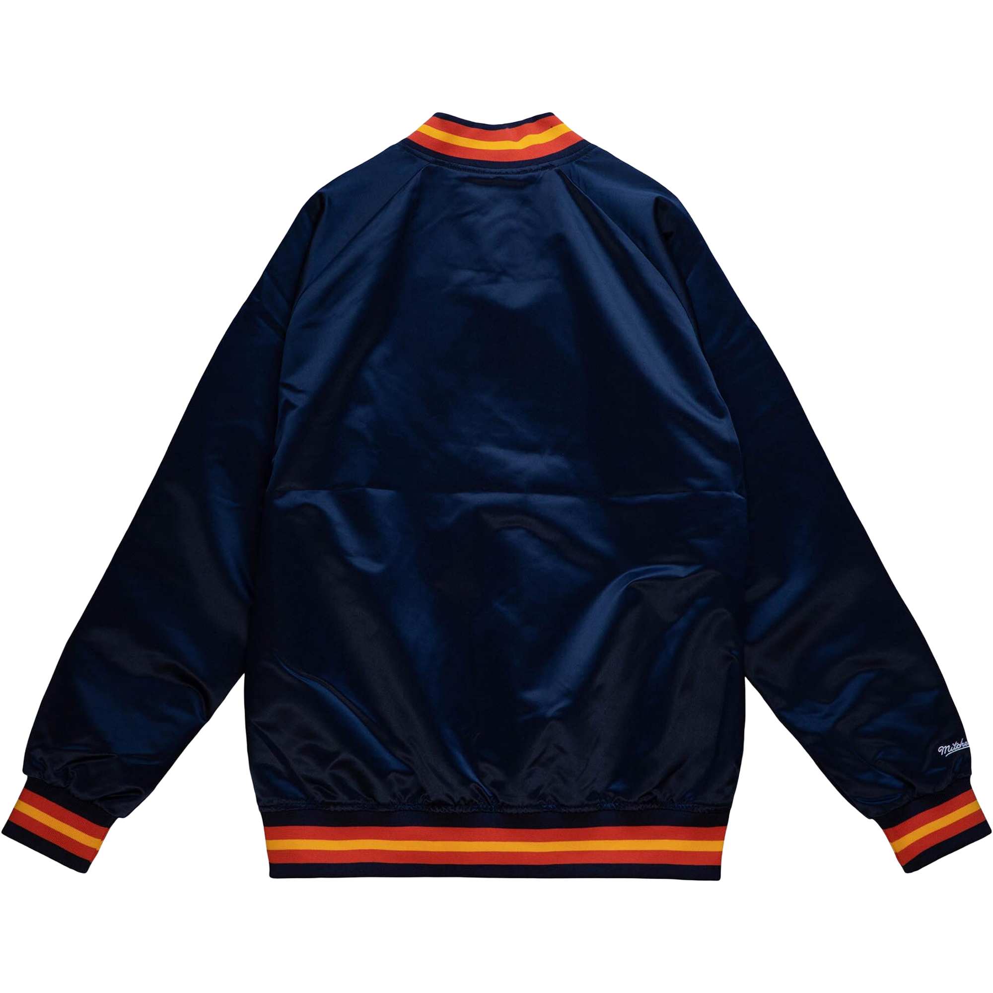 Men's Warriors Lightweight Satin Vintage Logo Jacket alternate view