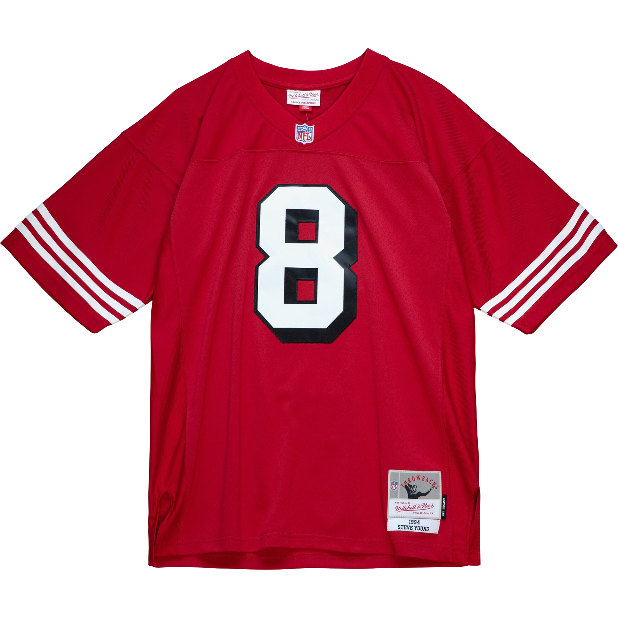 Men's Steve Young Scarlet 49ers 1994 Legacy Jersey alternate view