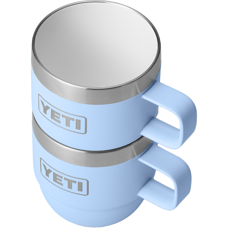 Rambler 6 oz Stackable Mugs - 2 Pack, Yeti Rambler 6 oz Mug 2PK 3/4 stacked