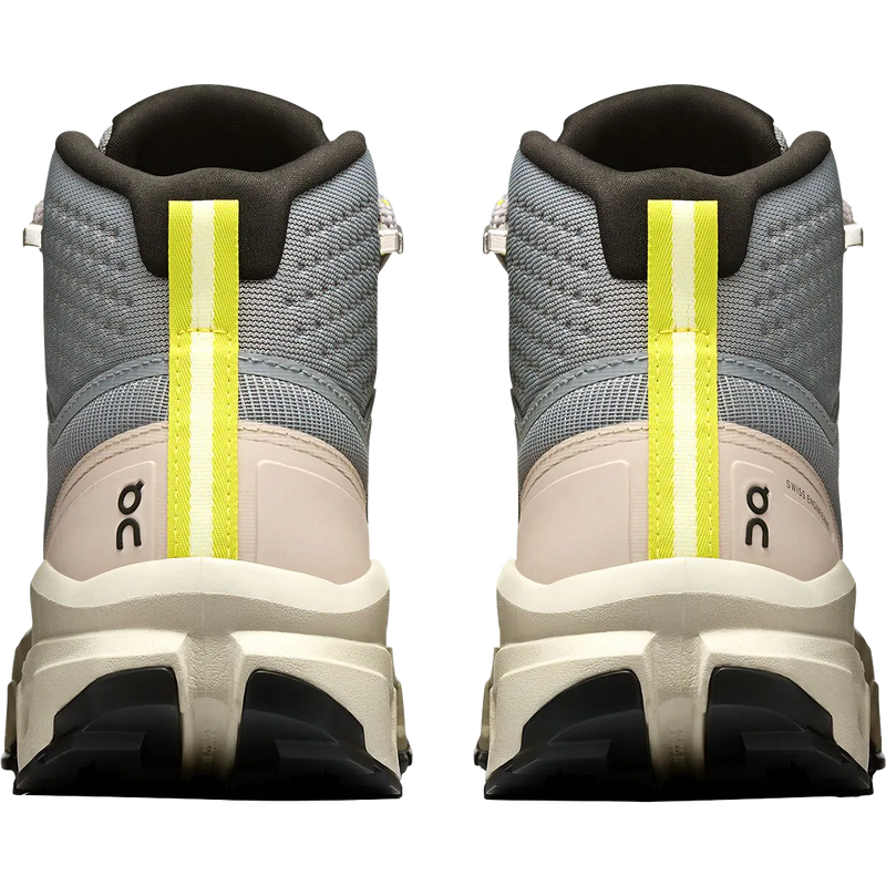 Women's Cloudrock Mid Waterproof, On Women's Cloudrock Mid WP in Alloy Ice pair back