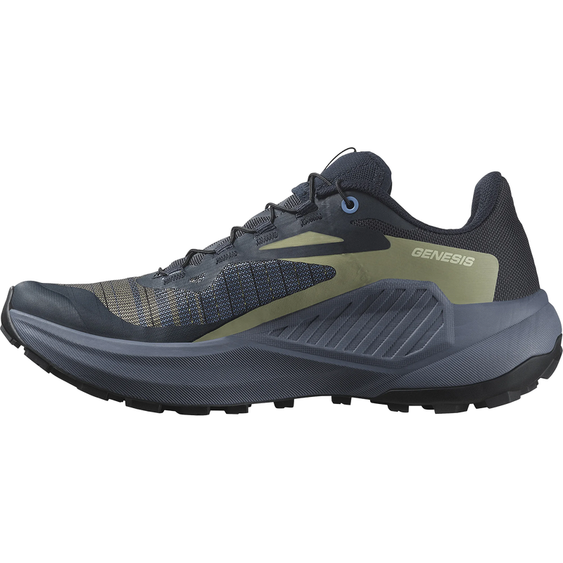 Women's Genesis, Salomon Women's Genesis Carbon/Grisaille/Aloe Wash inside right profile