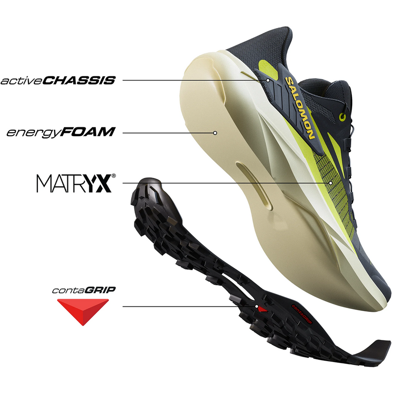 Women's Genesis, Salomon Women's Genesis Carbon/Grisaille/Aloe Wash exploded view