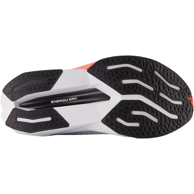 Women's FuelCell SuperComp Trainer v3, New Balance Women's FuelCell SuperComp Trainer v3 in CS-Sea Salt/Urgent Red bottom