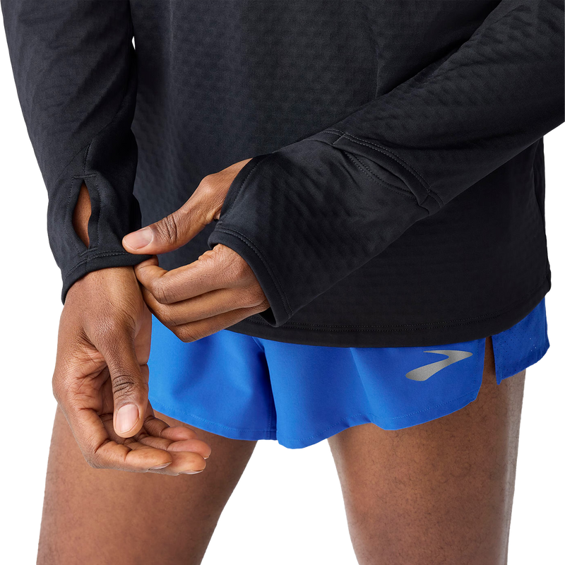 Men's Notch Thermal Hoodie 3.0, Brooks Men's Notch Thermal Hoodie 3.0 Sleeve