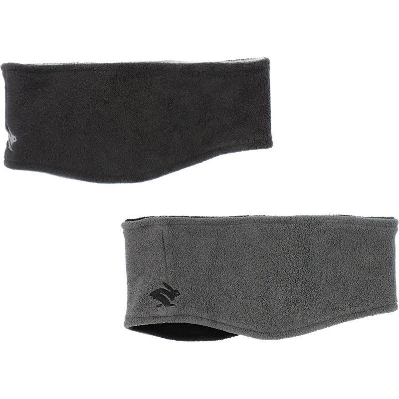 Performance Fleece Headband, Rabbit Performance Fleece Headband black reversed