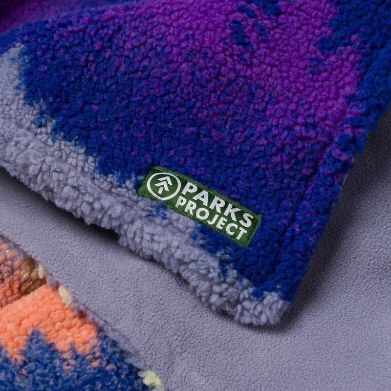 Smoky Mtn. Haze Fleece Throw, Parks Project Smoky Mtn. Haze Fleece Throw in Multi Color logo tag