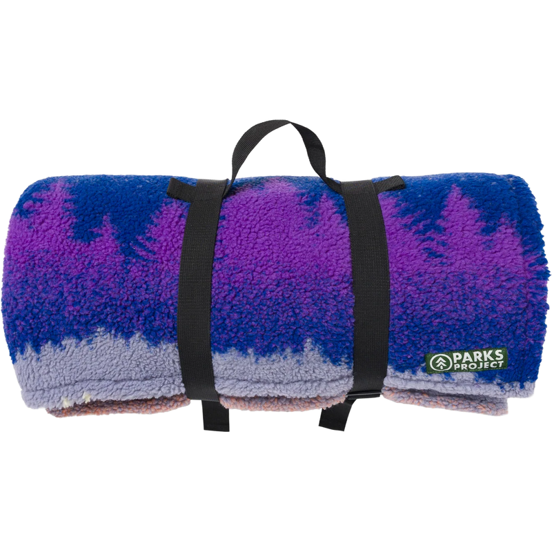 Smoky Mtn. Haze Fleece Throw, Parks Project Smoky Mtn. Haze Fleece Throw in Multi Color rolled