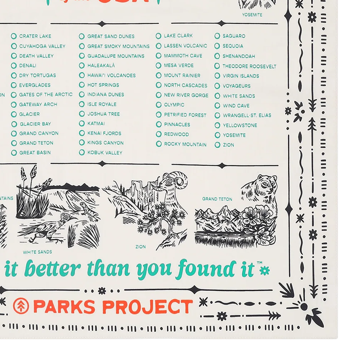 National Park Naturalist Bandana alternate view