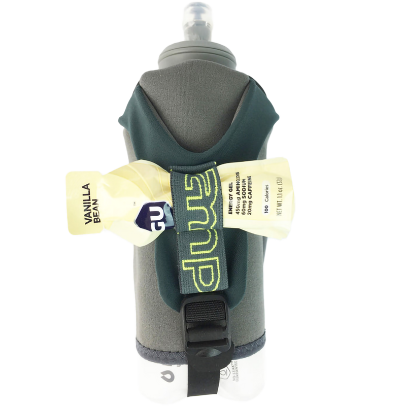 16 oz Hydraform Soft-Tech Handheld, Amphipod 16 oz Hydraform Soft-Tech Handheld in Charcoal/Gray with gel