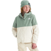 The North Face Youth Warm Antora Rain Jacket in Slate Moss/White Dune