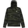 The North Face Men's Glacier Fleece Pullover Hoodie in New Taupe Green Edge of Light Print