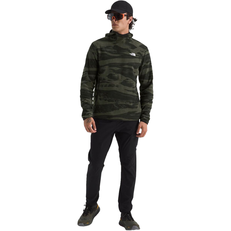 Men's Glacier Fleece Pullover Hoodie, The North Face Men's Glacier Fleece Pullover Hoodie Full View