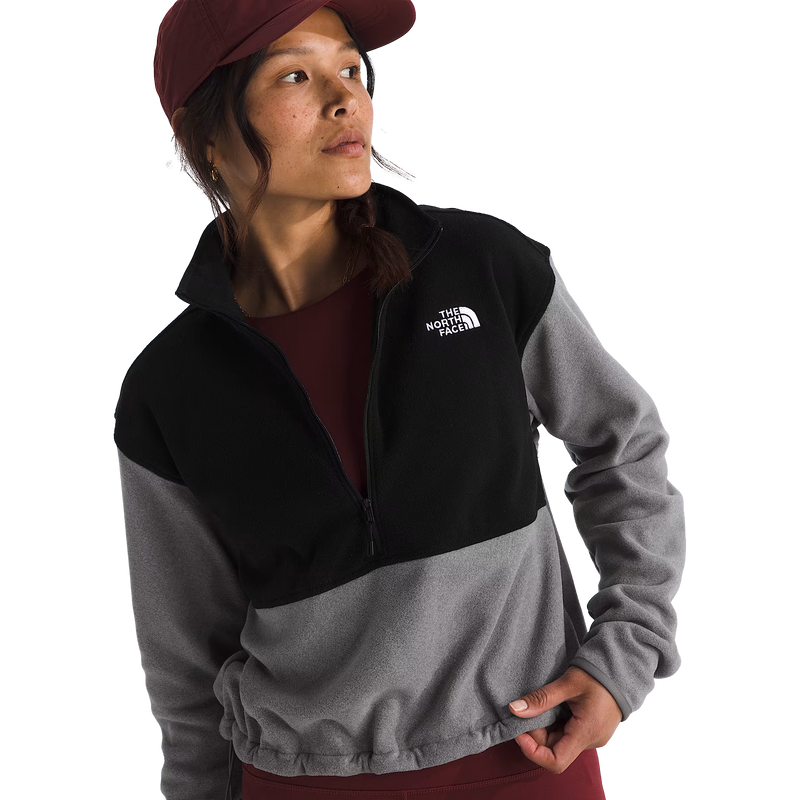 Women's Glacier Fleece 1/2 Zip Short Jacket, The North Face Women's Glacier Fleece 1/2 Zip Short Jacket Open