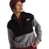 The North Face Women's Glacier Fleece 1/2 Zip Short Jacket Open