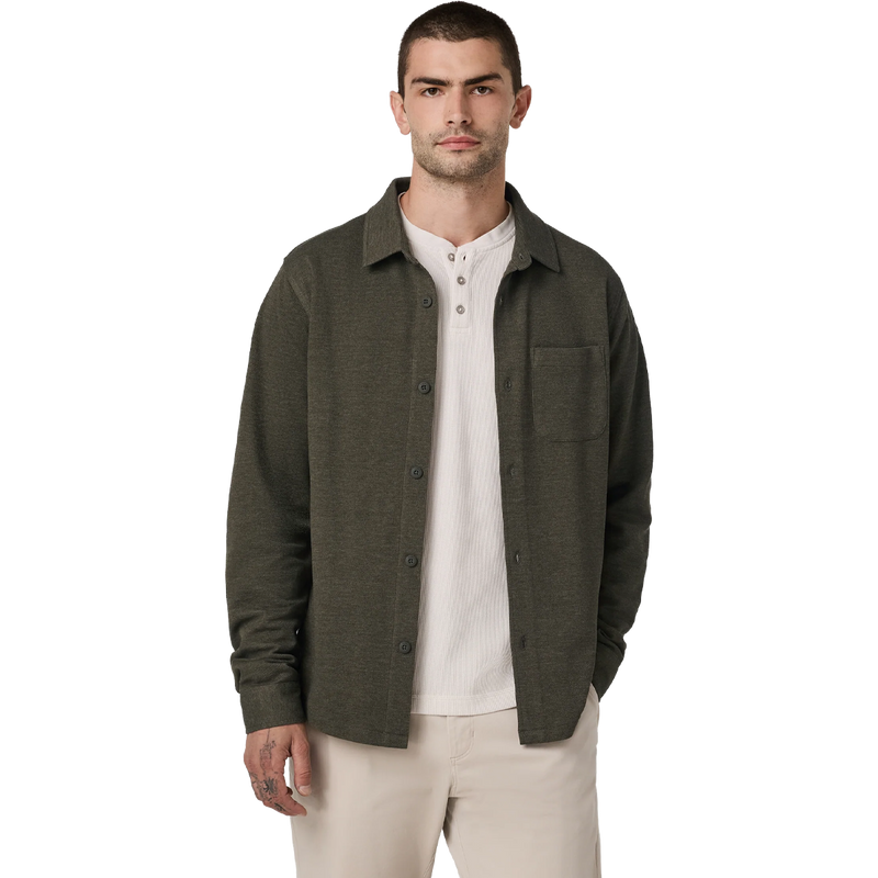 Men's Jeffreys Shirt Jacket, Vuori Jeffreys Shirt Jacket front on model