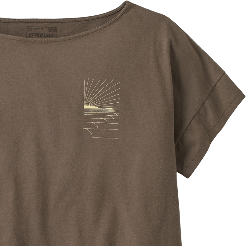Women's Waves Rolling Relaxed Drop-Sleeve Organic Shirt, Patagonia Women's Waves Rolling Relaxed Drop-Sleeve Organic Shirt artwork detail