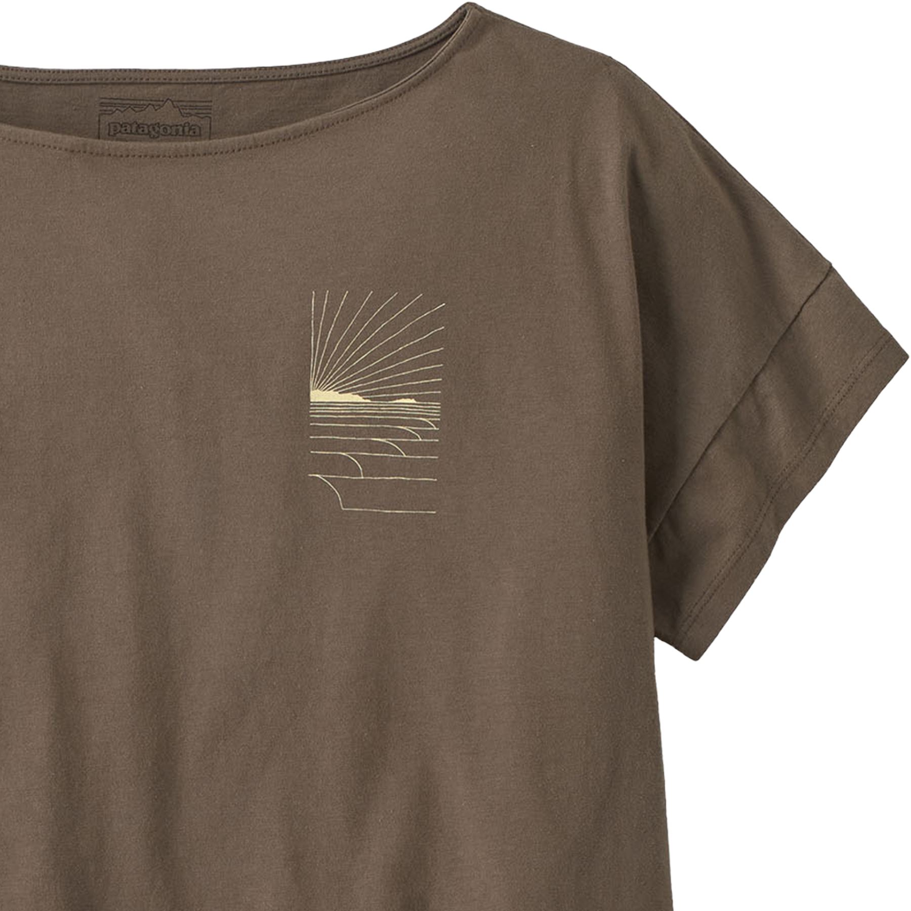 Women's Waves Rolling Relaxed Drop-Sleeve Organic Shirt alternate view