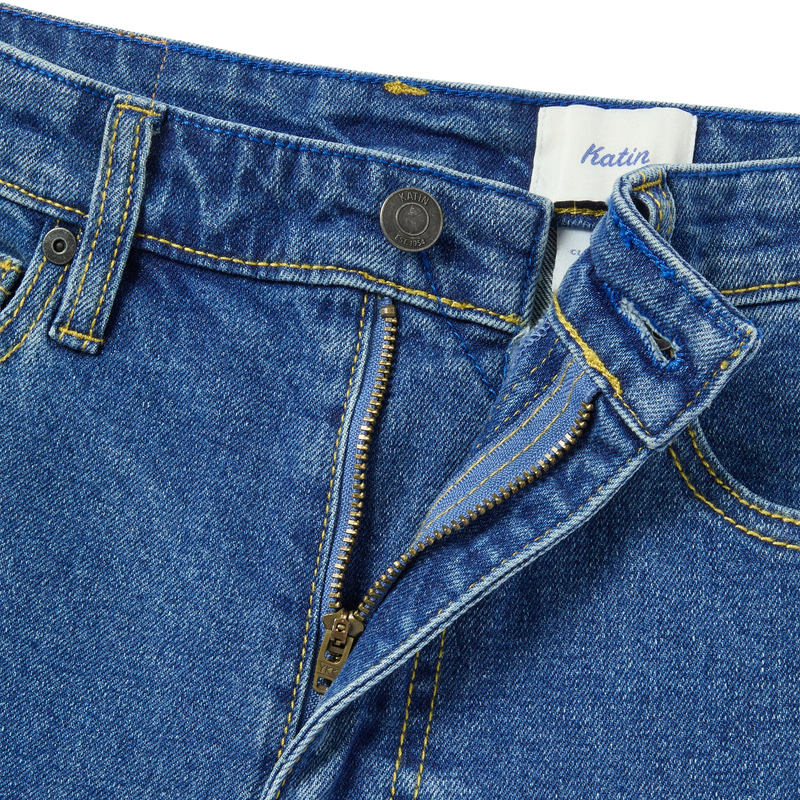 Men's Ren 57 Classic Straight, Katin Ren 57 Classic Straight in Dark Indigo front zip and button