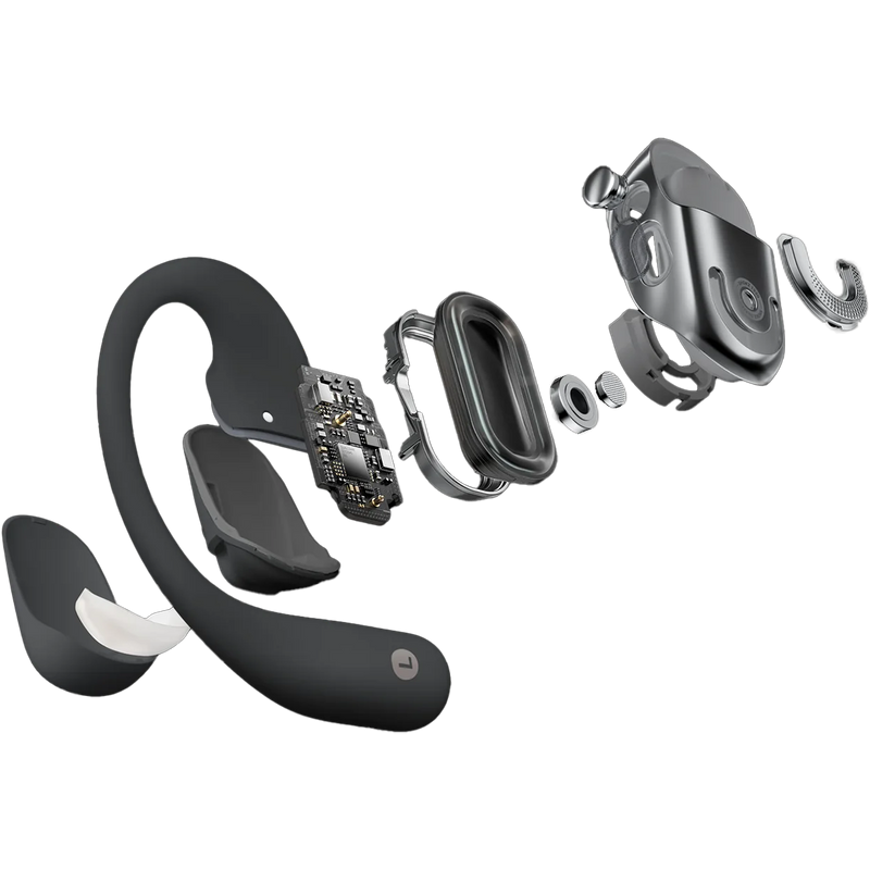 OpenFit 2, Shokz OpenFit 2 in Black exploded view