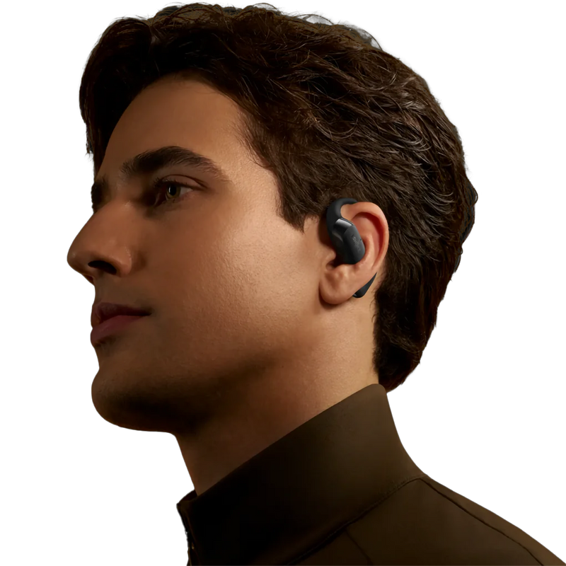 OpenFit 2, Shokz OpenFit 2 in Black on model