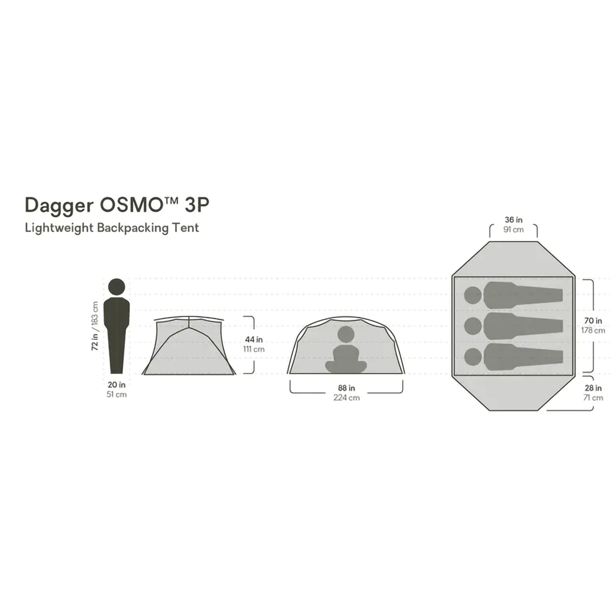 Dagger OSMO 3 Person alternate view