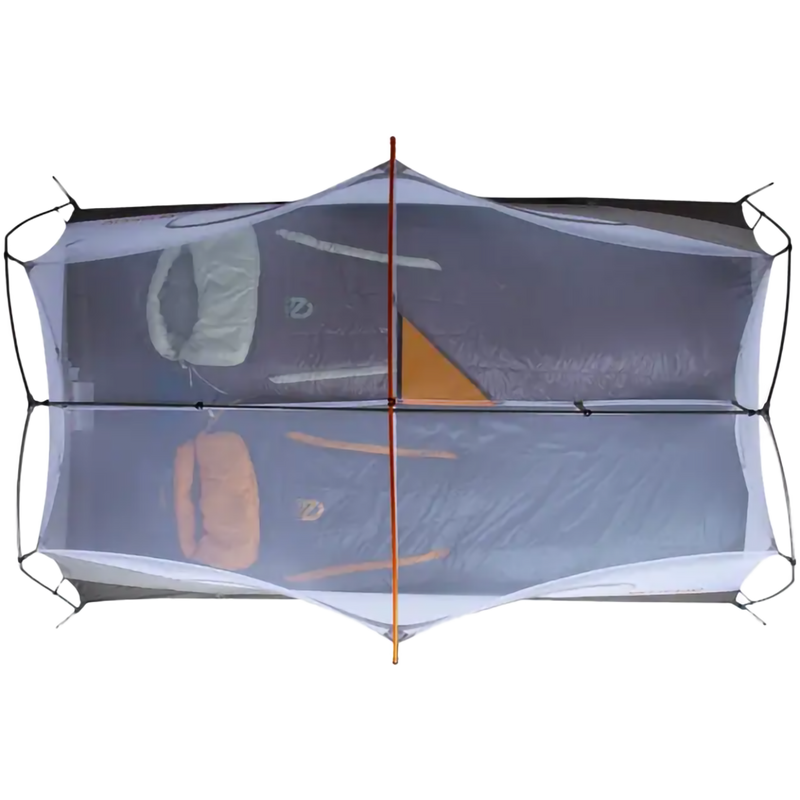 Aurora 2 Person Tent & Footprint, Nemo Aurora 2P & Footprint in Fog Smokey Olive top without rainfly