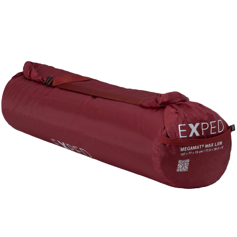 MegaMat Max LXW, Exped MegaMat Max - LXW in Burgundy in stuff sack