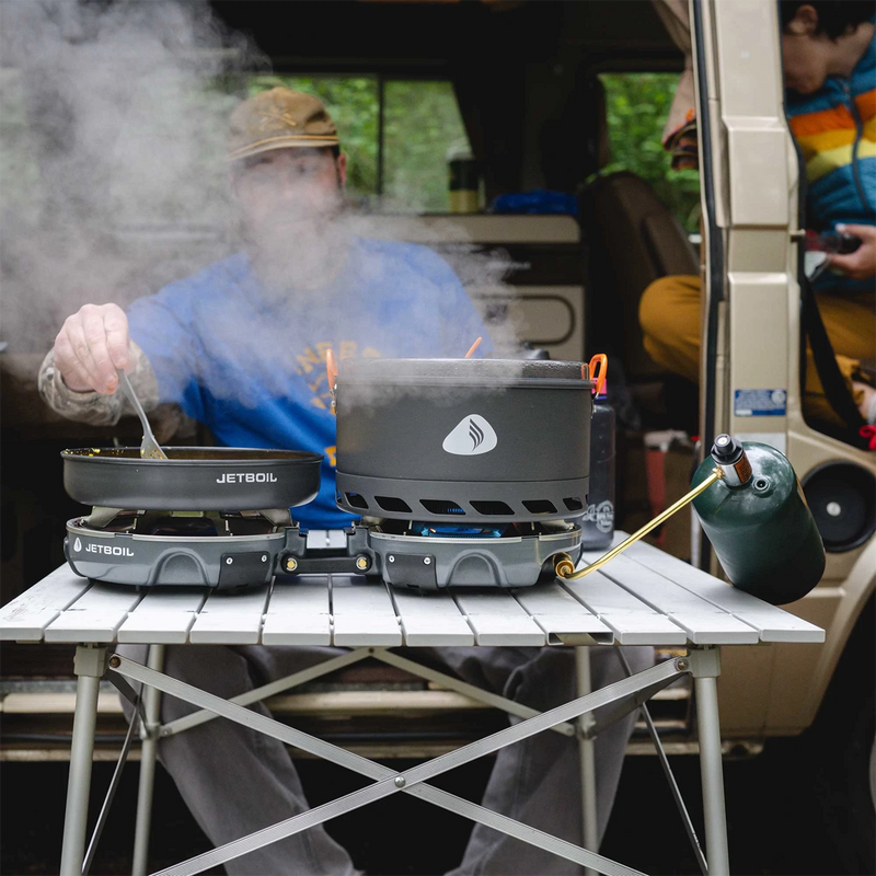 Genesis Base Camp System, Jetboil Genesis Base Camp System in use