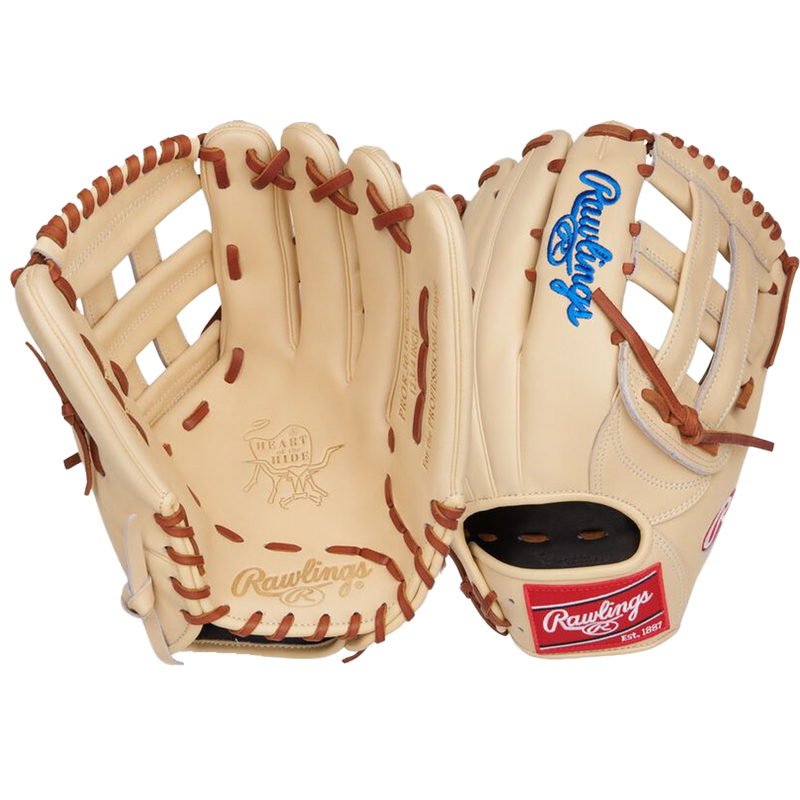 Heart of the Hide Outfield 12.75" Pro H-Web, Rawlings Heart of the Hide Outfield 12.75" Pro H-Web front and back