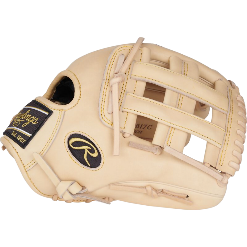 Heart of the Hide Bryant Infield/Outfield 12.25" Pro H-Web Left Hand Throw, Rawlings Heart of the Hide Bryant Infield/Outfield 12.25" Pro H-Web Left Hand Throw in Camel outside thumb